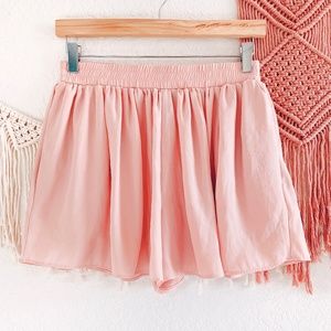 BCBCMaxAzria Flowy Shorts with Elastic Waistband